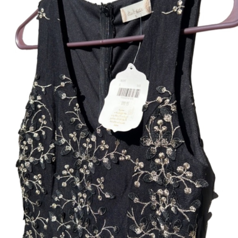 NWT Altar’d State Lacey Dress Size Small Black Embroidered Floral Mini - Picture 6 of 16